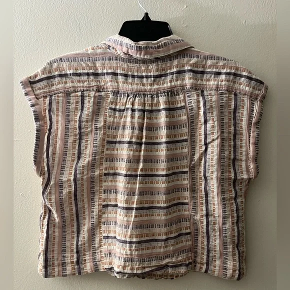 Anthropologie Cropped Boxy Utility Pullover Top - Picture 10 of 11